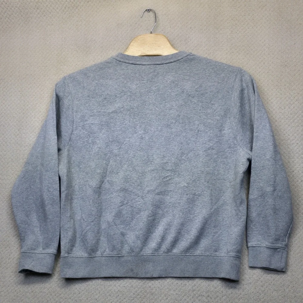 Nike Sportswear Club Fleece‎ Sweatshirt Mens Large Grey Pullover Swoosh Logo Gym